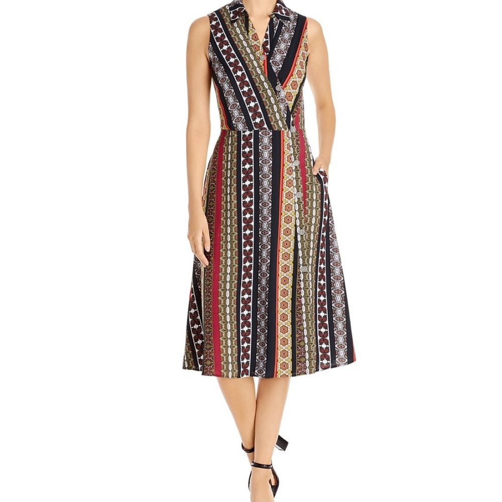 T Tahari Collared Wrap Dress Sz.2 $98